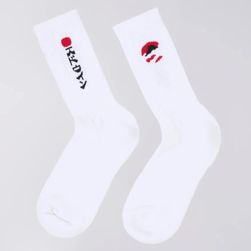 Edwin Kamifuji Socks - White