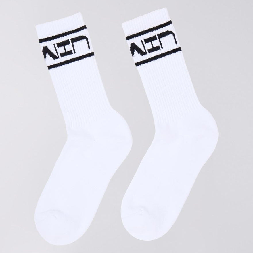 Edwin Striped Socks - White / Black