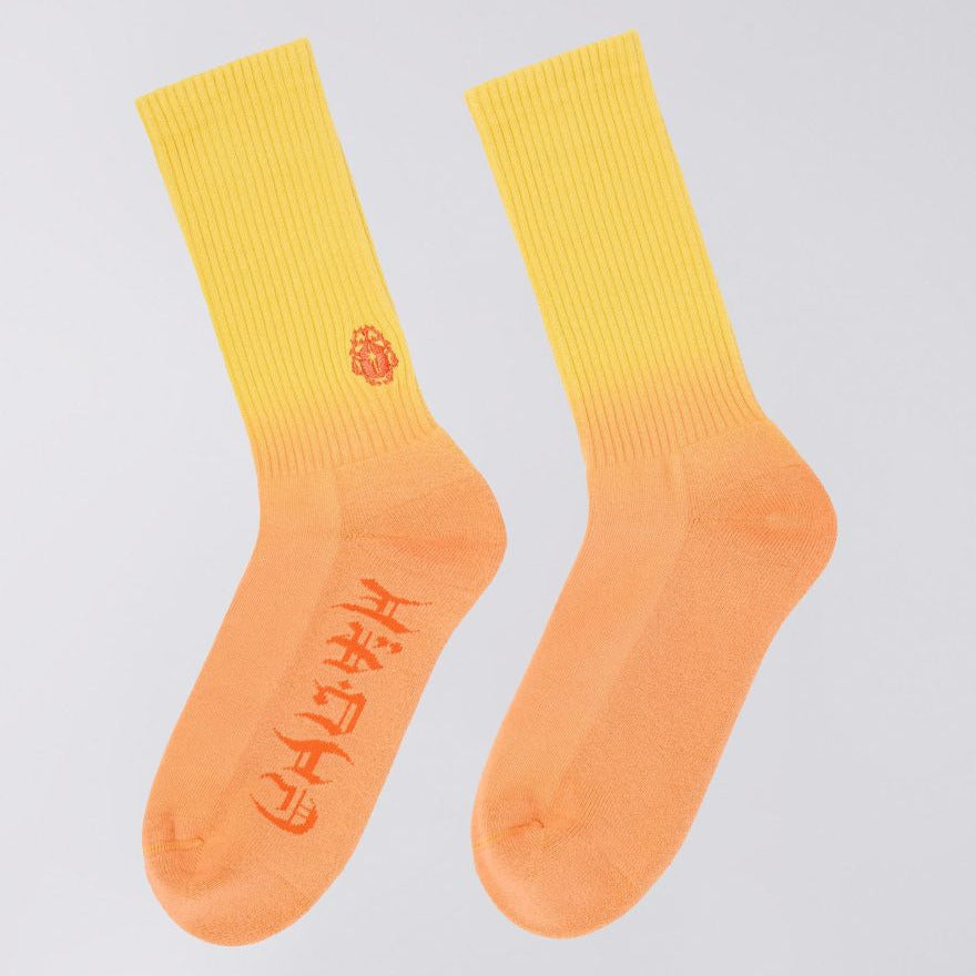 Edwin Dip Dye Socks - Iceland Poppy