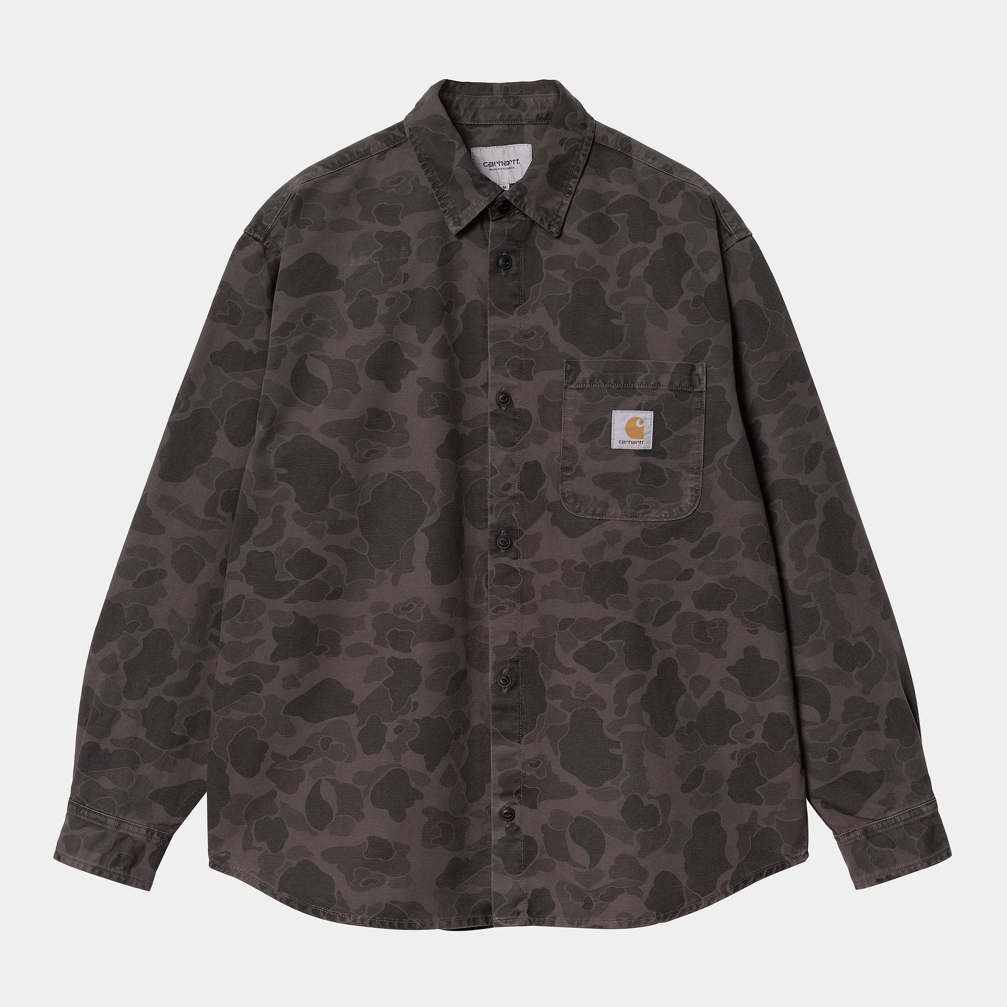 Carhartt WIP LS Duck Shirt - Camo Duck / Green Graphite