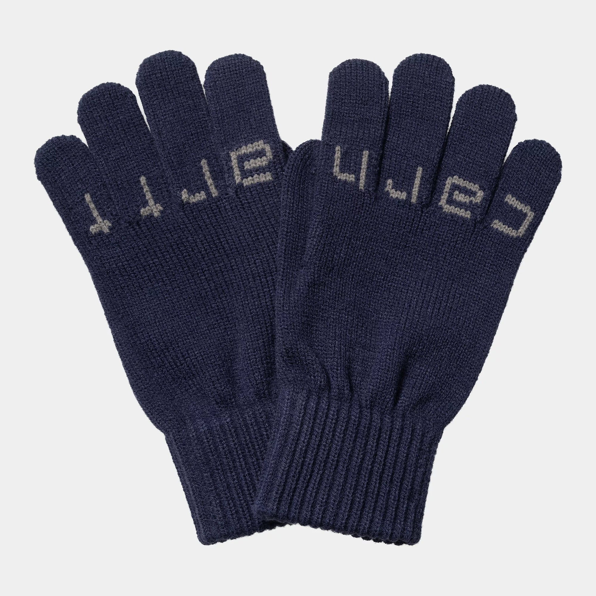 Carhartt WIP Script Gloves - Aura / Misty Grey