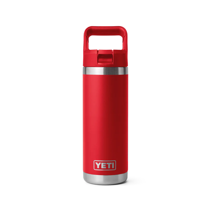 Yeti Rambler 18oz Colour Straw Bottle - Rescue Red