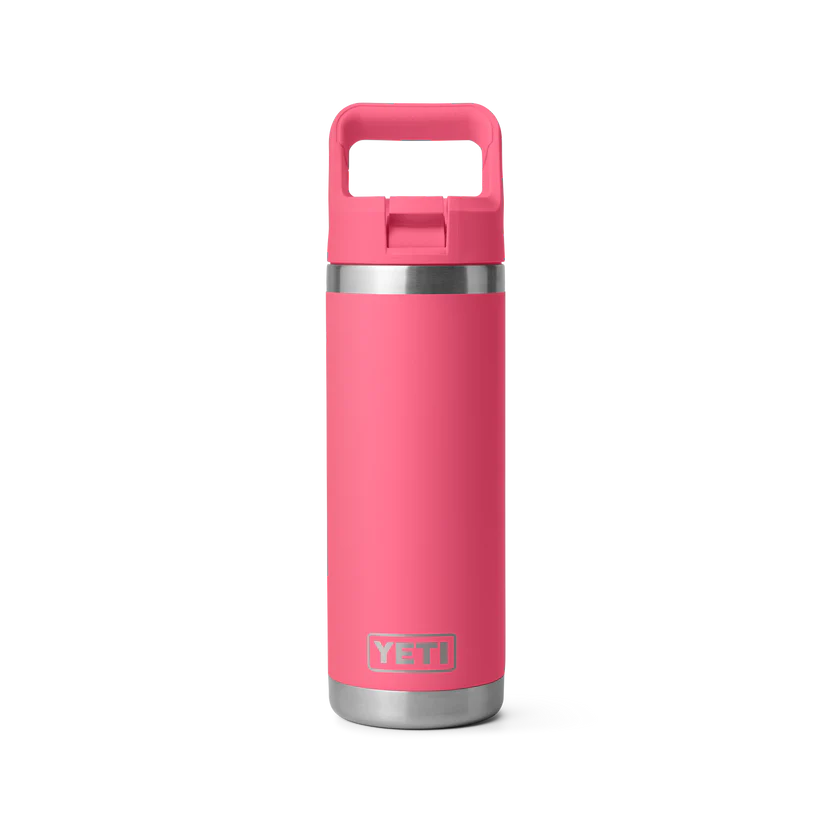 Yeti Rambler 18oz Colour Straw Bottle - Tropical Pink