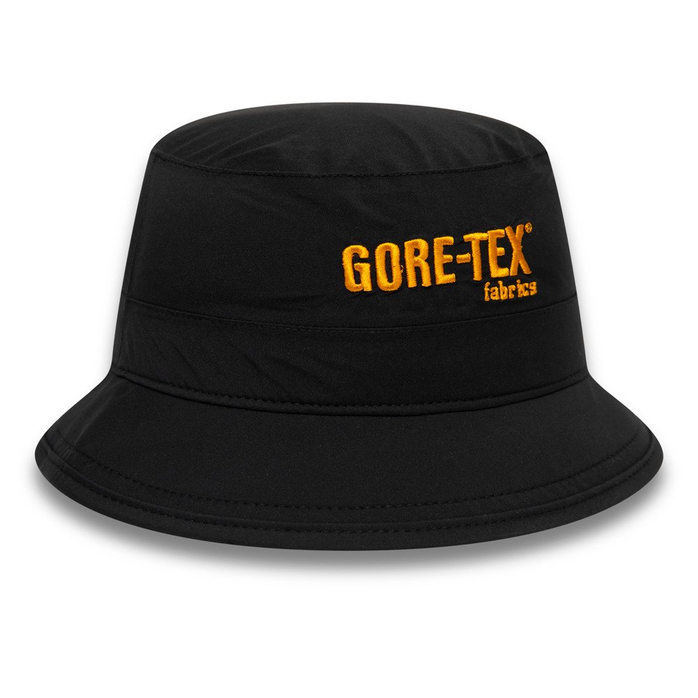 Buy the New Era Gore-Tex Bucket Hat - Black / Orange | Jingo Clothing