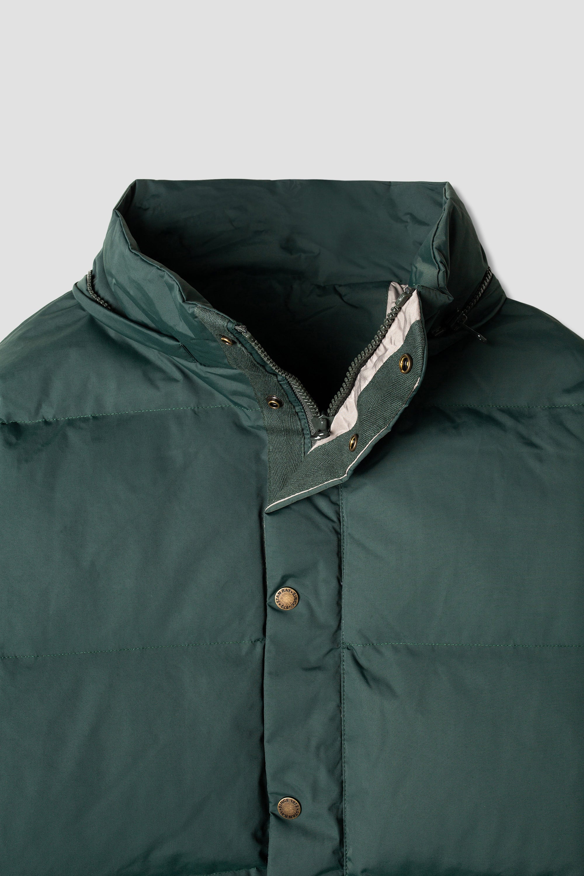 Buy the Stan Ray Down Jacket - Olive | Jingo Clothing