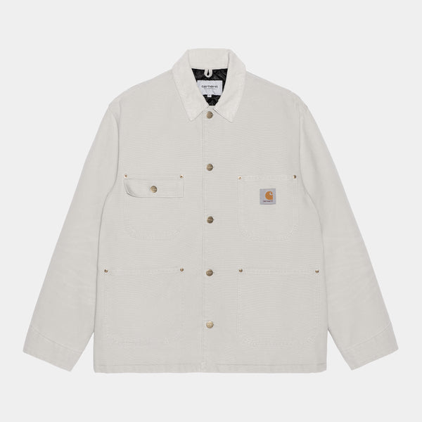 Carhartt wip michigan chore outlet coat in oats rigid